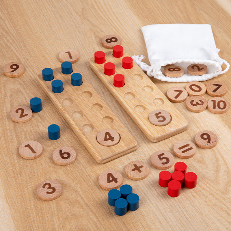 Rechnen lernen leicht gemacht - Holz Spiel