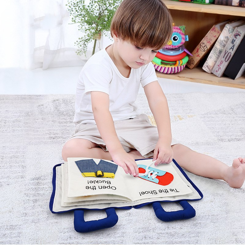 Quiet Book | feinmotorische fähigkeiten entwickeln - montessori-aktivitätsbuch