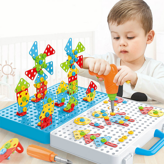 Puzzle Toolbox - schrauben & gestalten - dino-bauspielzeug