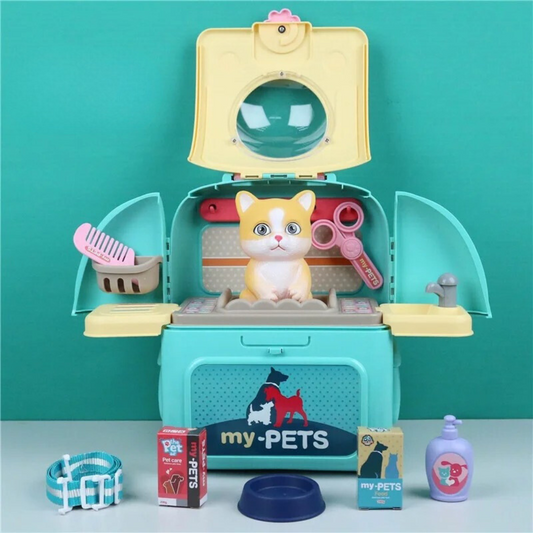 Pet Grooming playset - rucksack voller spaß - tierpflege-set für kinder