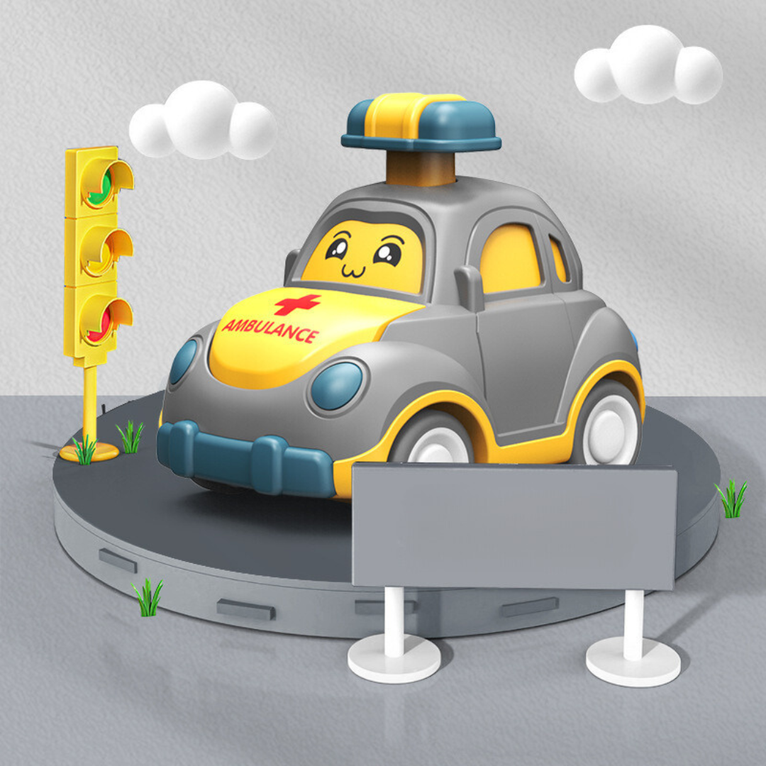 Kleine abenteuer-autos – drücken und fahren