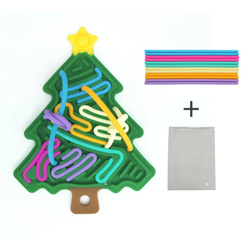 Xmas Tree fidget toy - kompakt, weihnachtlich & lustig - silikon stresslöser weihnachtsbaum