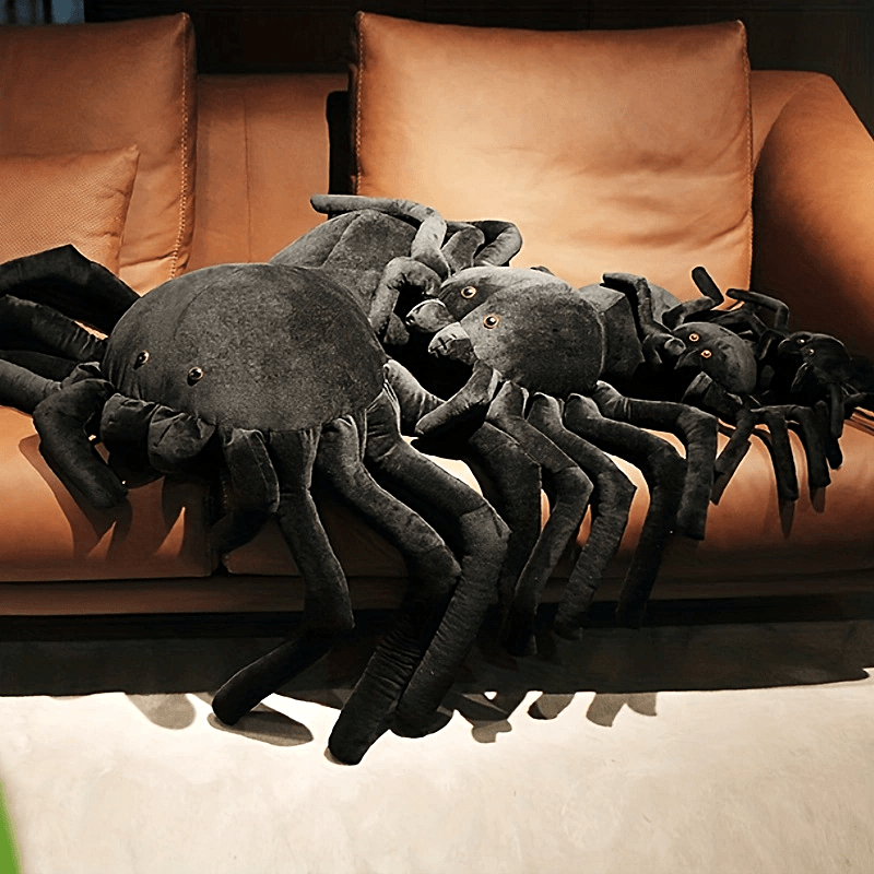 Arachnia – Schwarze Spinne Plüsch Super Soft