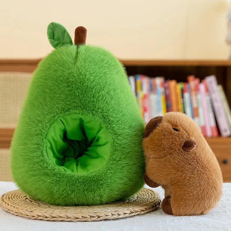 2-in-1 Birnen-Kapibara-Plüschpuppe