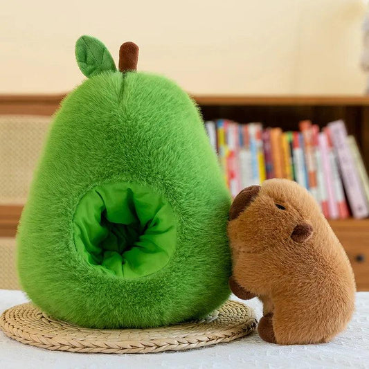 2-in-1 Birnen-Kapibara-Plüschpuppe