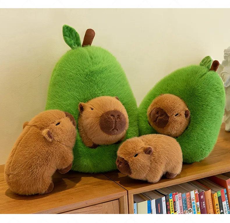 2-in-1 Birnen-Kapibara-Plüschpuppe