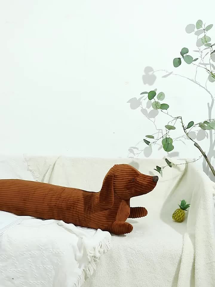 Dackel Kuschelkissen Lang