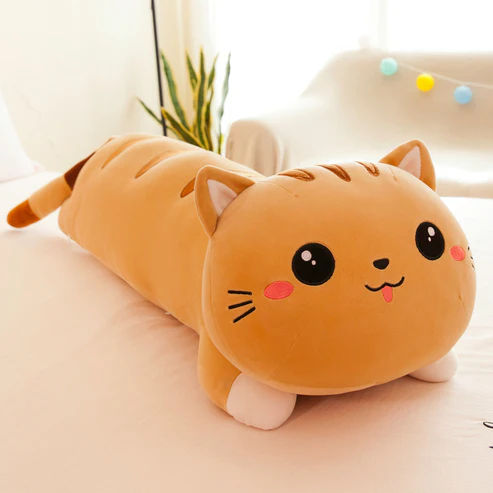 Lange katzenpuppe süße plüschkatze zum kuscheln