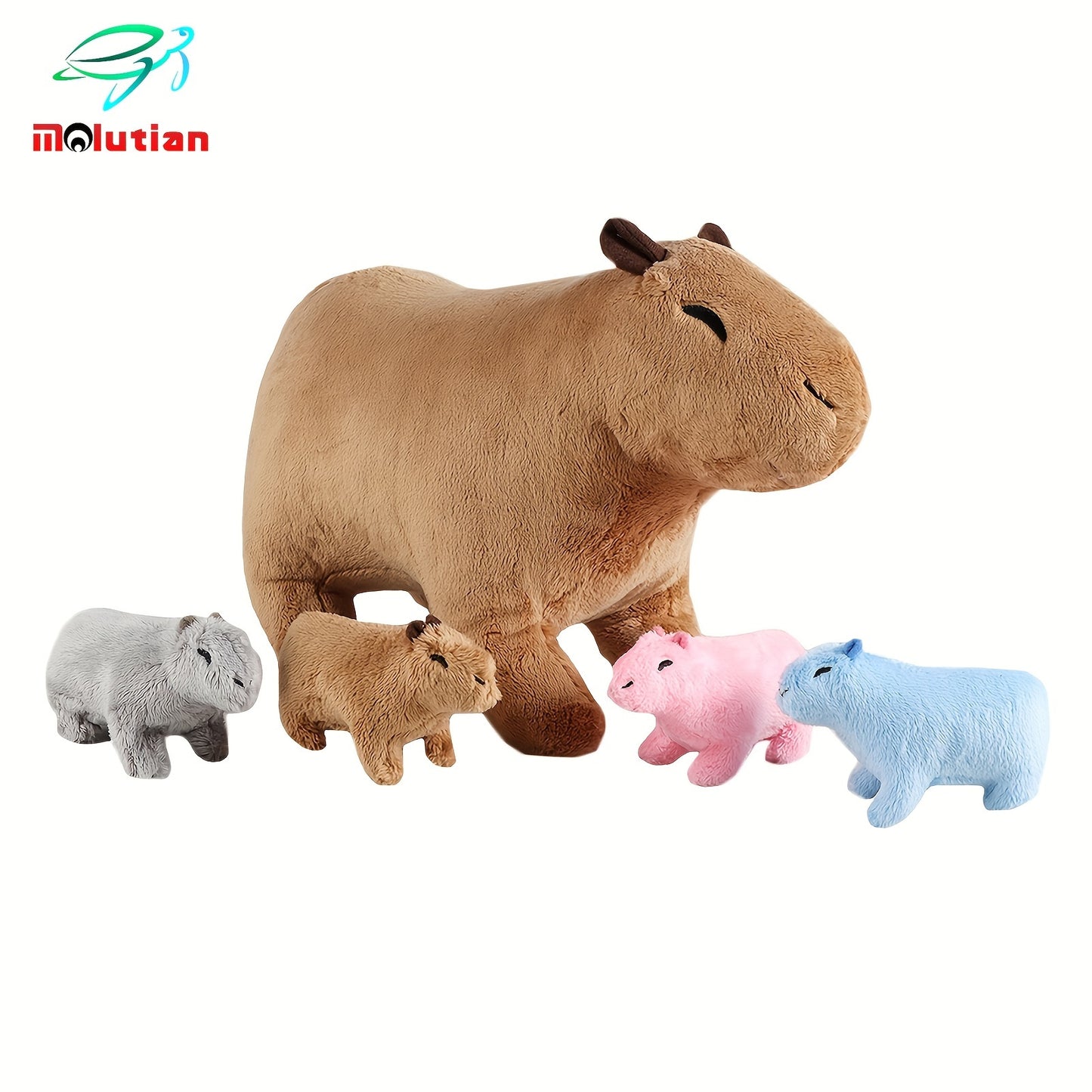Cappy - Plüsch Capybara mit Babyfiguren