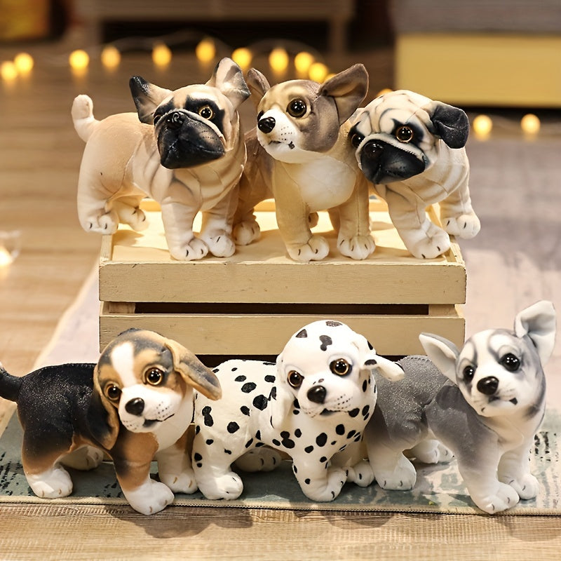 Realistische Hund Plüschfigur