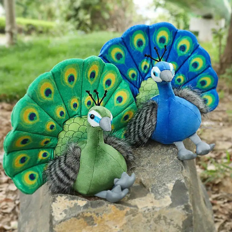 Pracht-Pfau – Federkleid Kuscheltier