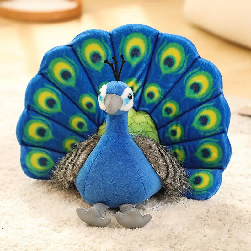 Pracht-Pfau – Federkleid Kuscheltier