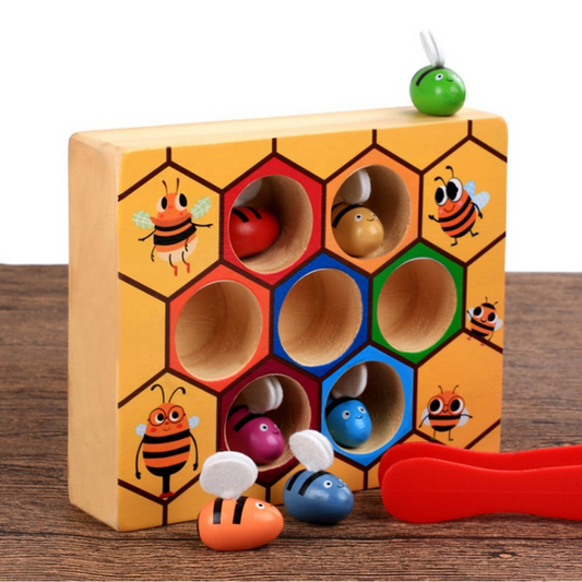 Woods | feinmotorik - bienen-sortierpuzzle