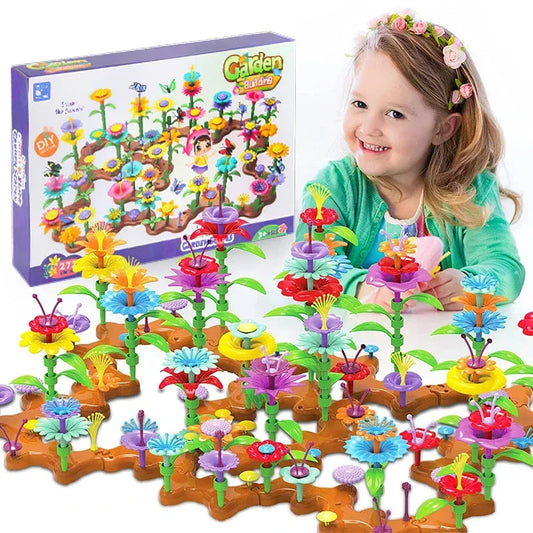 Kreative blumen spielsteine