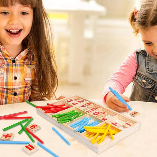 Montessori mathe sticks zum rechnen lernen
