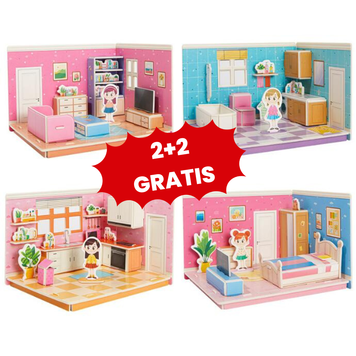 3D Room puzzle - spielen, bauen und gestalten im 3D-stil - zimmer-puzzle