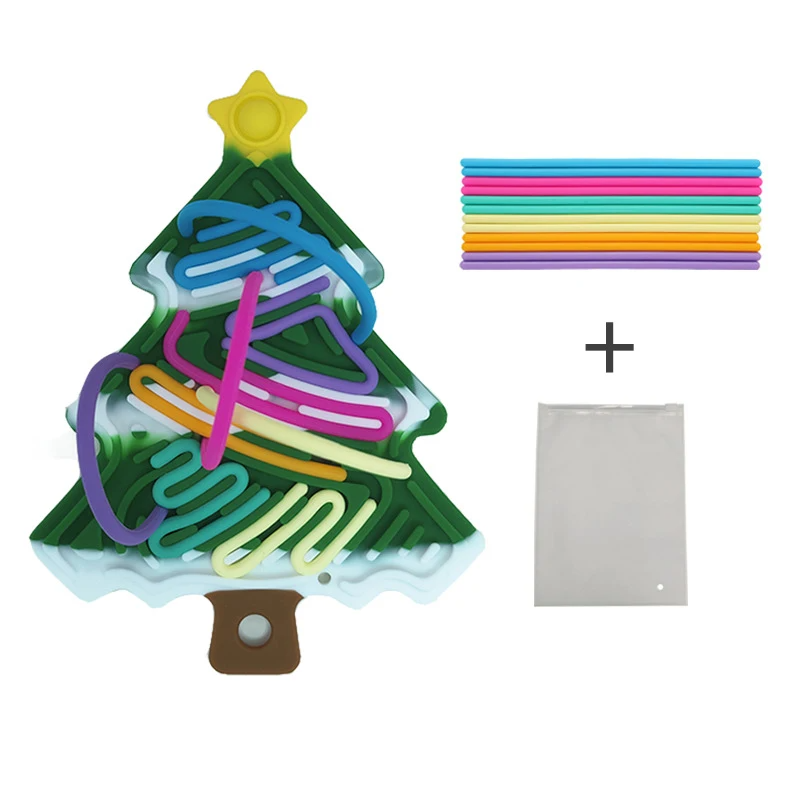Xmas Tree fidget toy - kompakt, weihnachtlich & lustig - silikon stresslöser weihnachtsbaum