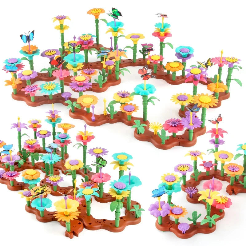 Kreative blumen spielsteine
