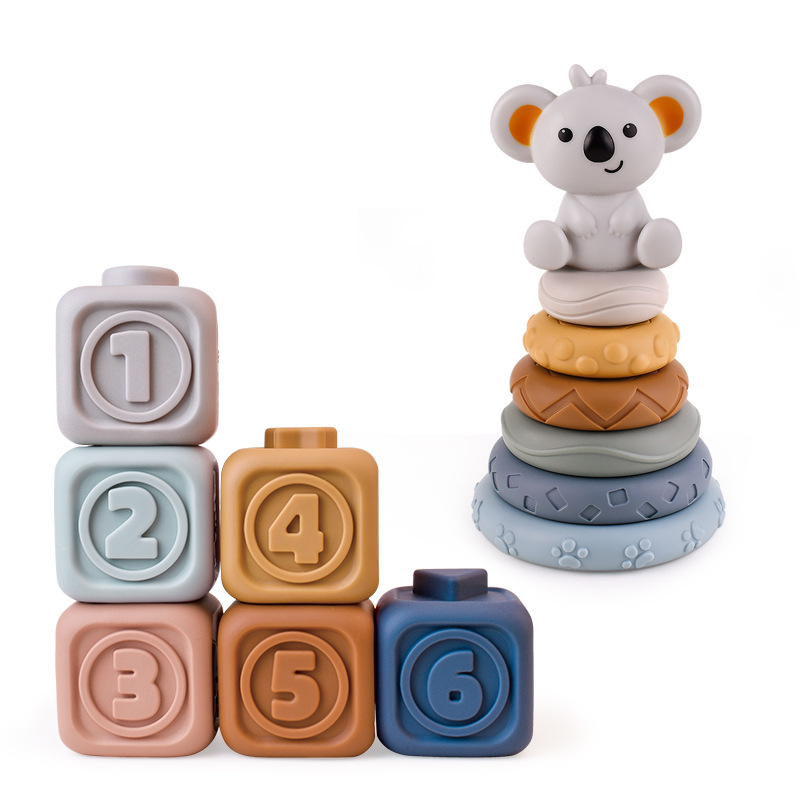Koala cubes - zahnfreundlicher turm - zahnungsspielzeug