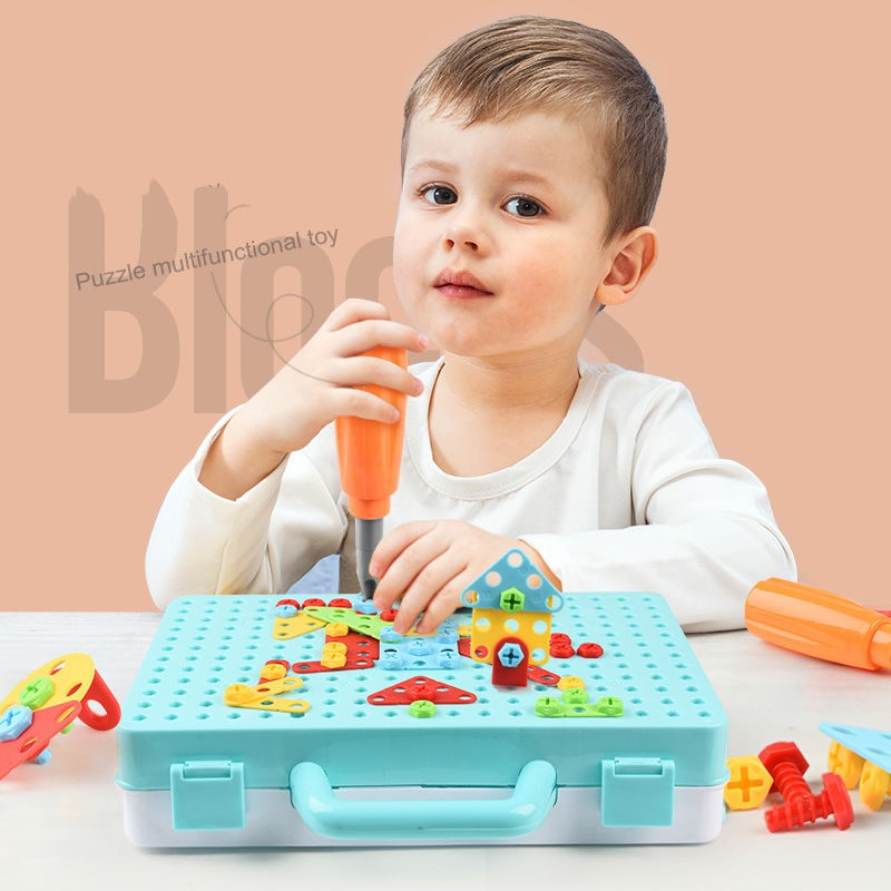 Puzzle Toolbox - schrauben & gestalten - dino-bauspielzeug