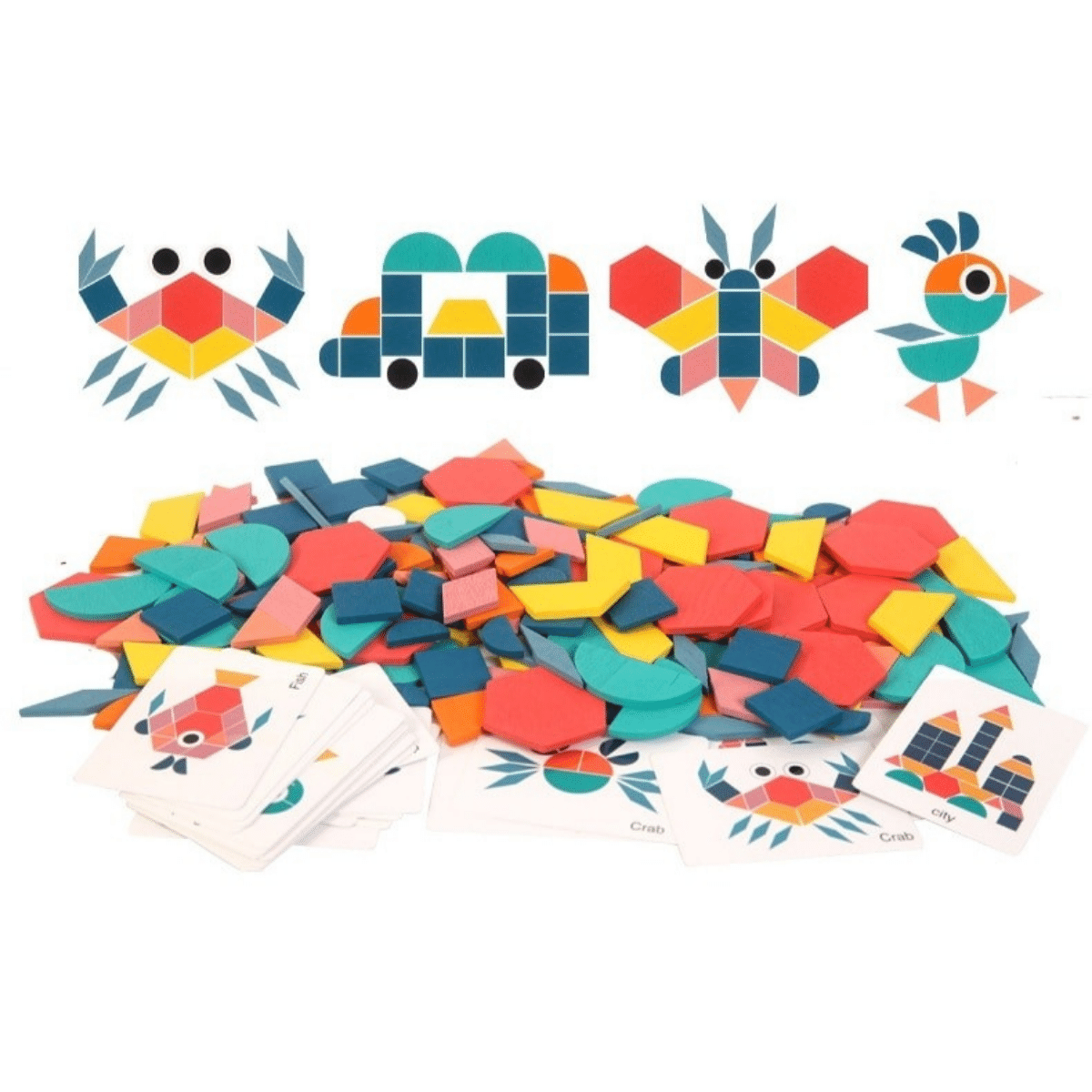 Woods | entwickeln sie Ihre kreativität - geometrisches formenpuzzle