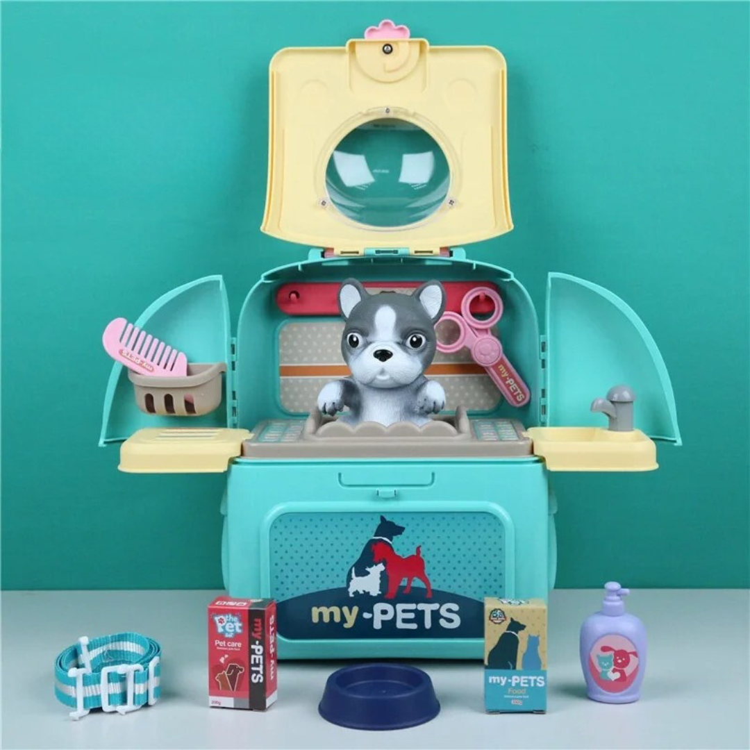 Pet Grooming playset - rucksack voller spaß - tierpflege-set für kinder