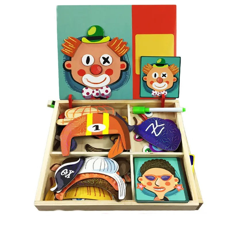 Woods magnetic sticker puzzles- endlose kreationen - magnetische 3D sticker puzzles