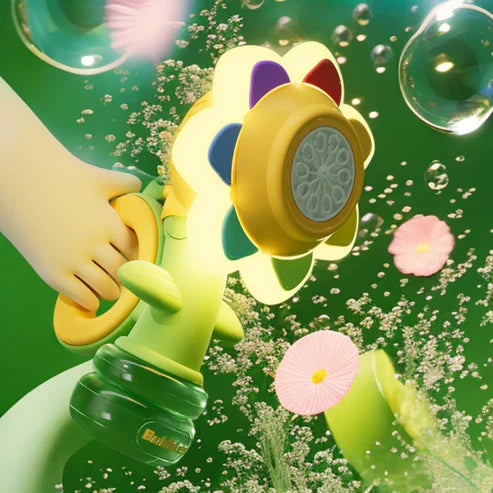 Tanzende seifenblasen blume