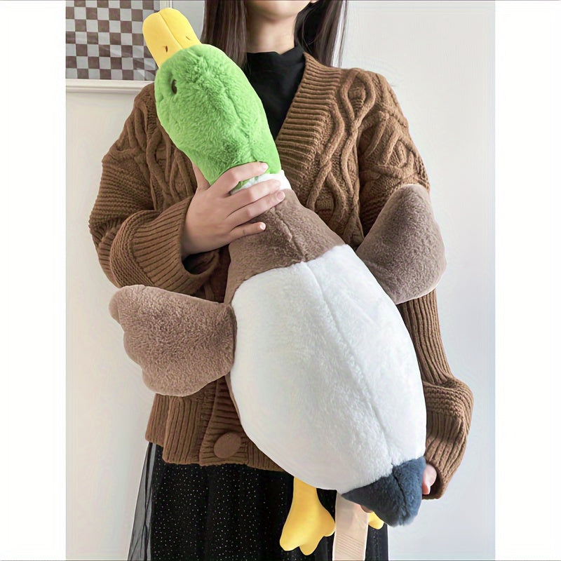 Super Süße Plüschente mit Grünem Kopf