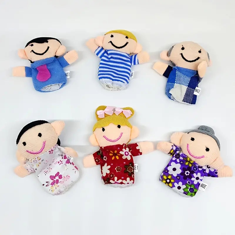 6er Set Fingerpuppen - Familienspaß & Gute-Nacht-Geschichten