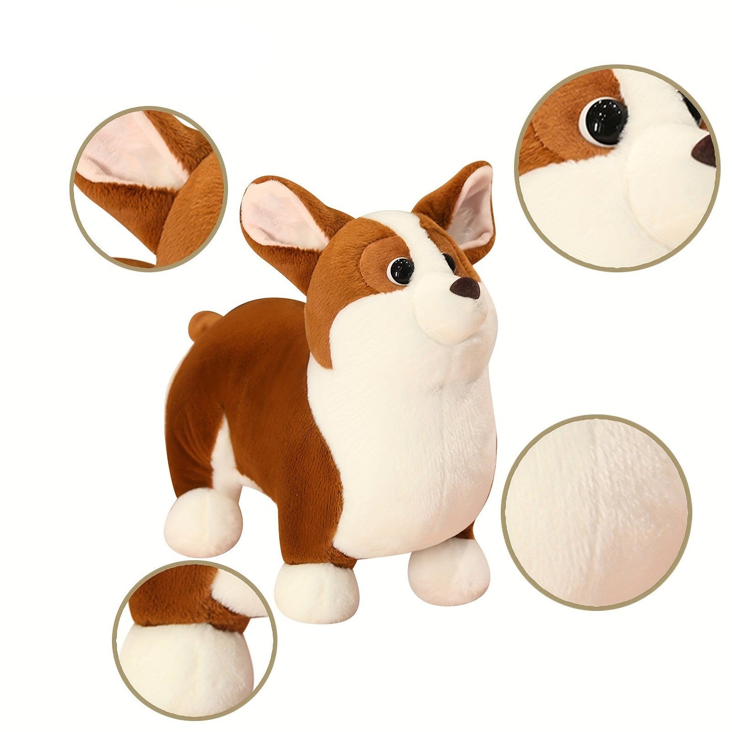 Realistisches Corgi-Plüschspielzeug