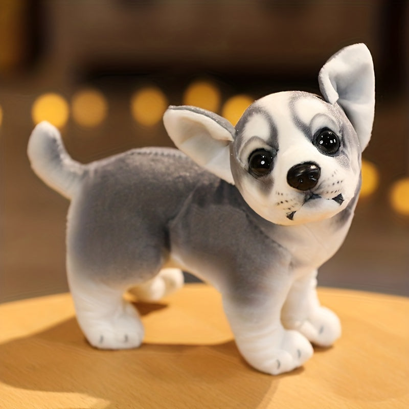 Realistische Hund Plüschfigur