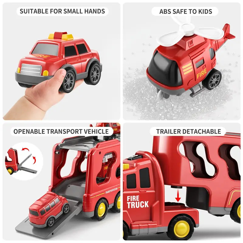 7-teiliges Spielzeugauto-Set mit Friktion