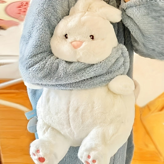 Fauler Kuschelhase - Groß, Weiß