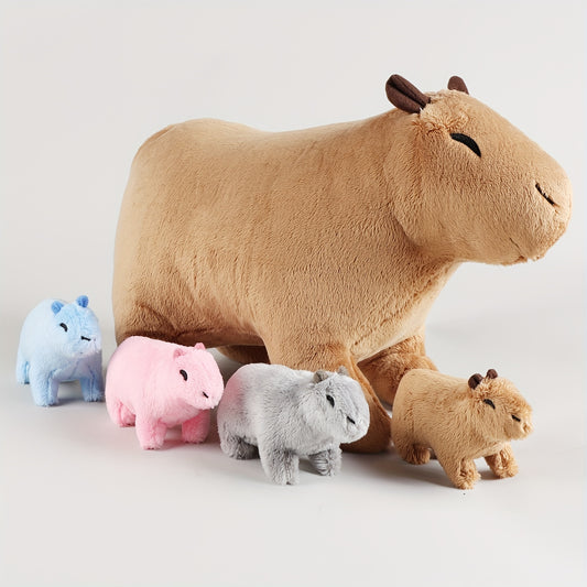 Cappy - Plüsch Capybara mit Babyfiguren
