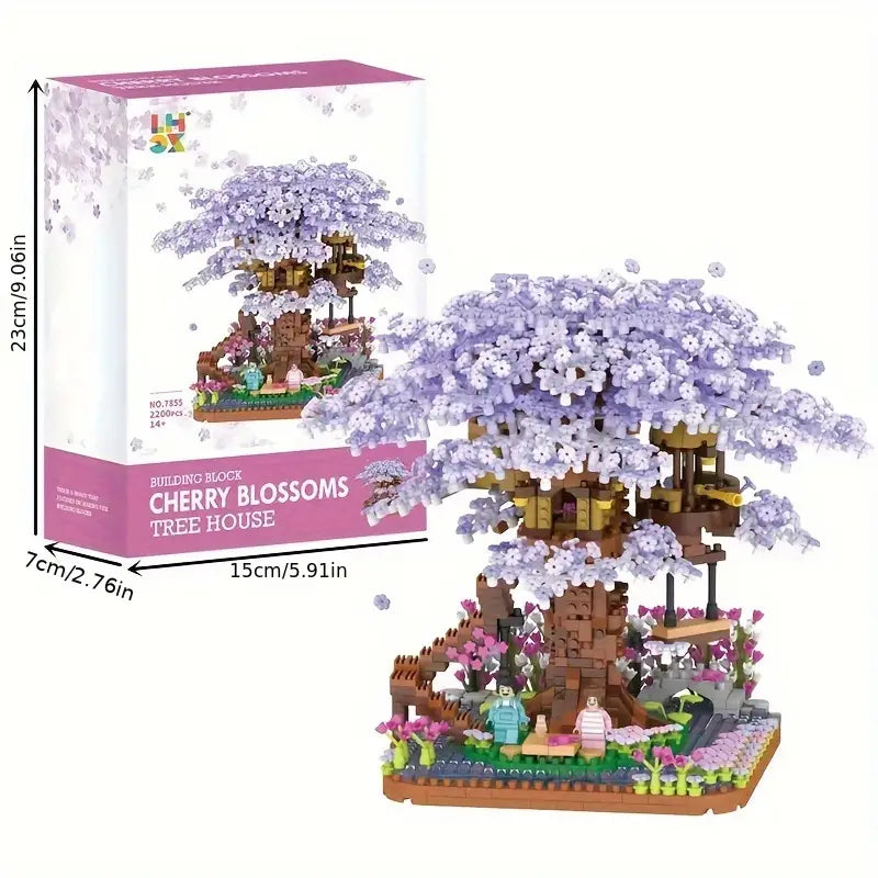 Magisches Sakura-Baumhaus - Bausteine für Kinder