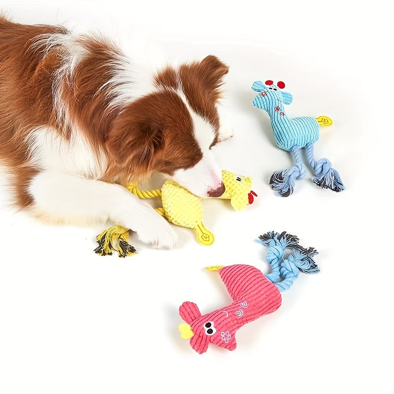 Robustes Plüsch Hundespielzeug Blau