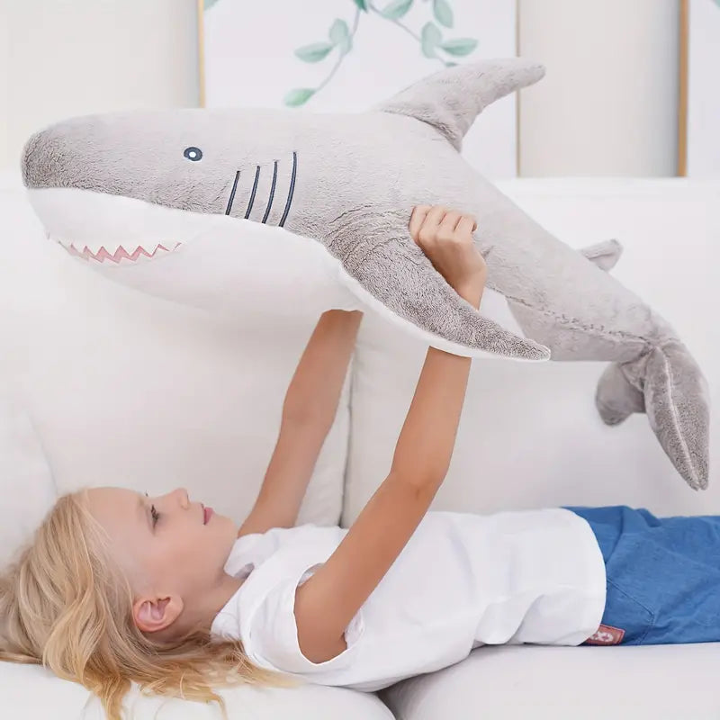 Niedlicher großer Haifisch Plüsch - Weiches Kuschelkissen