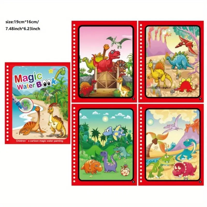Kinder Zauber-Wasser-Malbuch