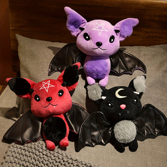 Süßes Schwarzes Fledermaus-Plüschtier – Dunkles Monster