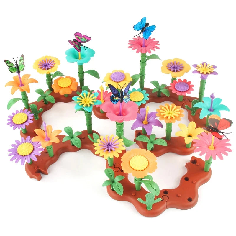 Kreative blumen spielsteine