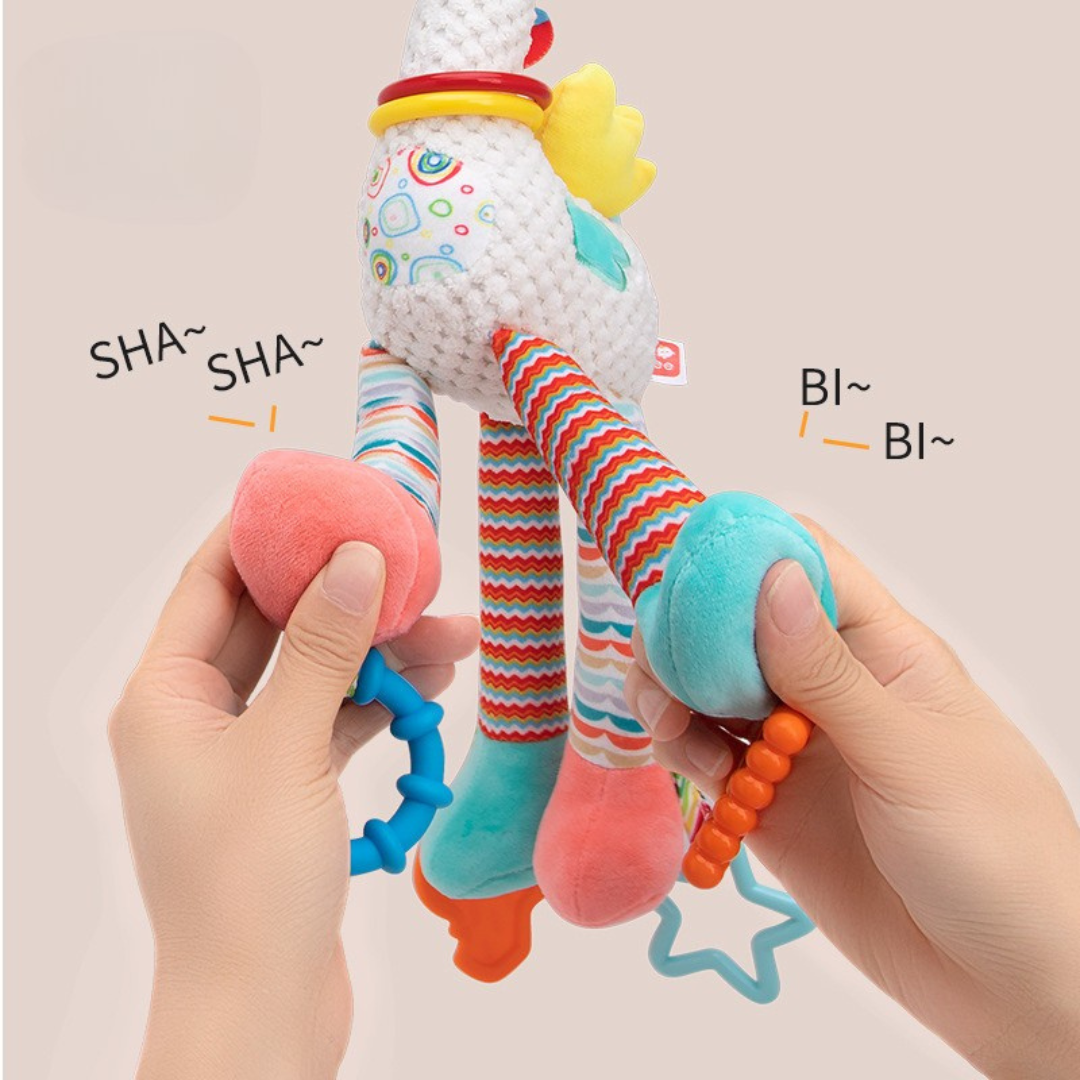 Sensorisches plüschtier für babies
