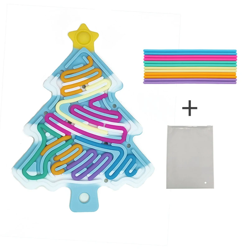 Xmas Tree fidget toy - kompakt, weihnachtlich & lustig - silikon stresslöser weihnachtsbaum