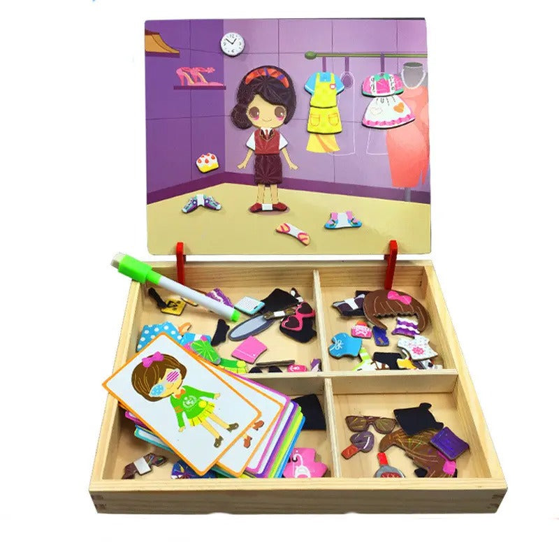 Woods magnetic sticker puzzles- endlose kreationen - magnetische 3D sticker puzzles