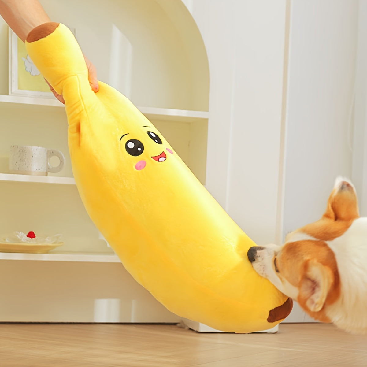 Quitschendes Bananen-Spielzeug für Hunde