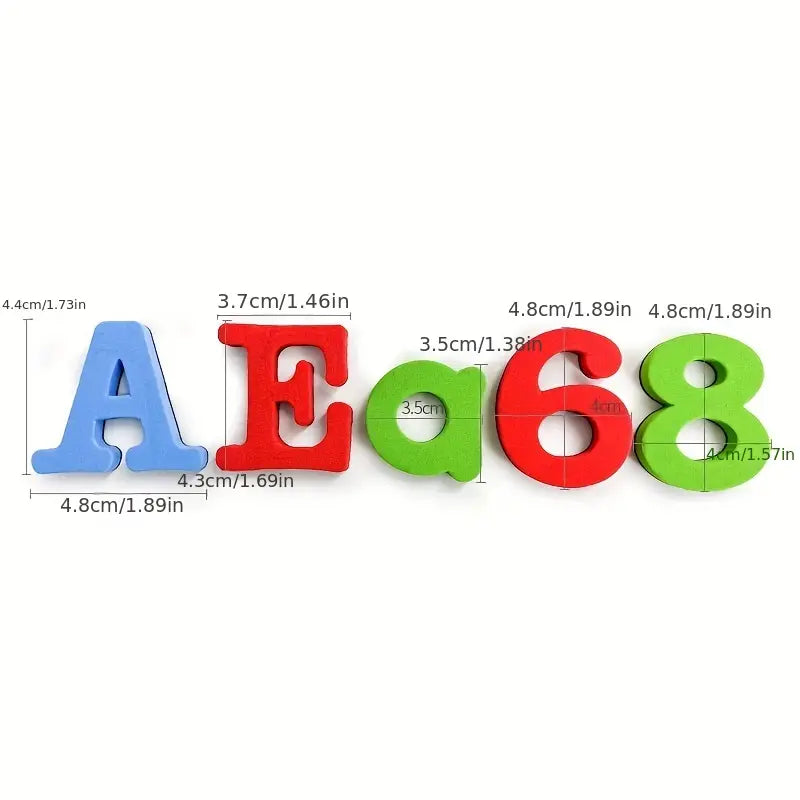 Magnetische Buchstabensticker: Pädagogisches Spielzeug