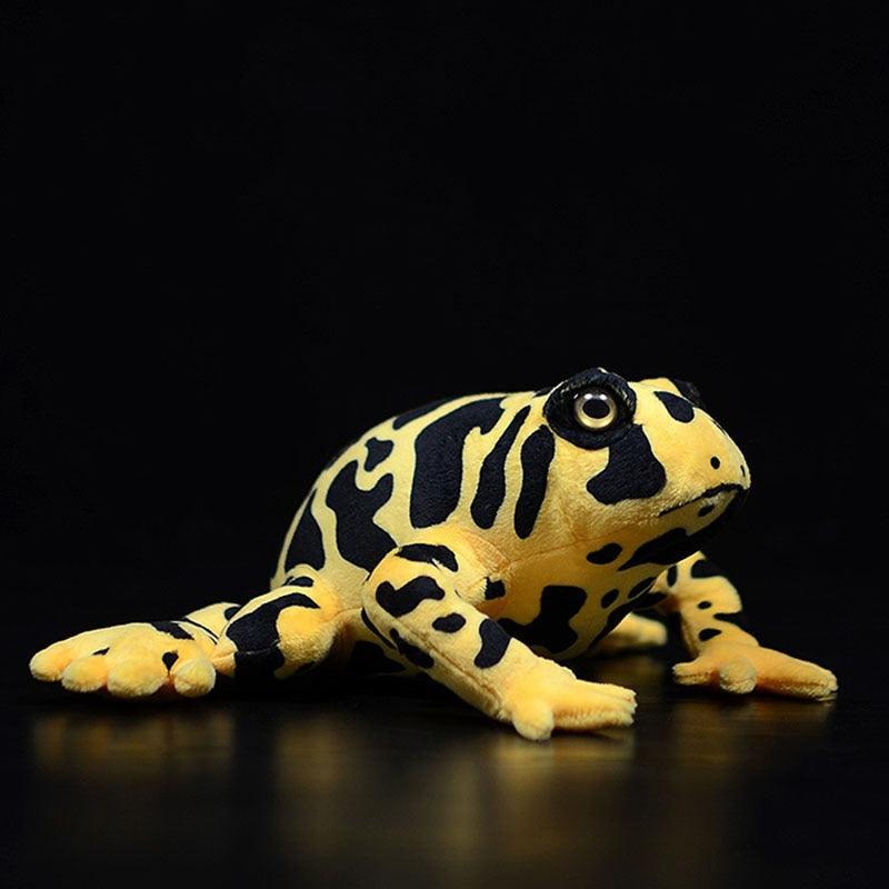 Realistischer gelber Pfeilgiftfrosch Plüschtier