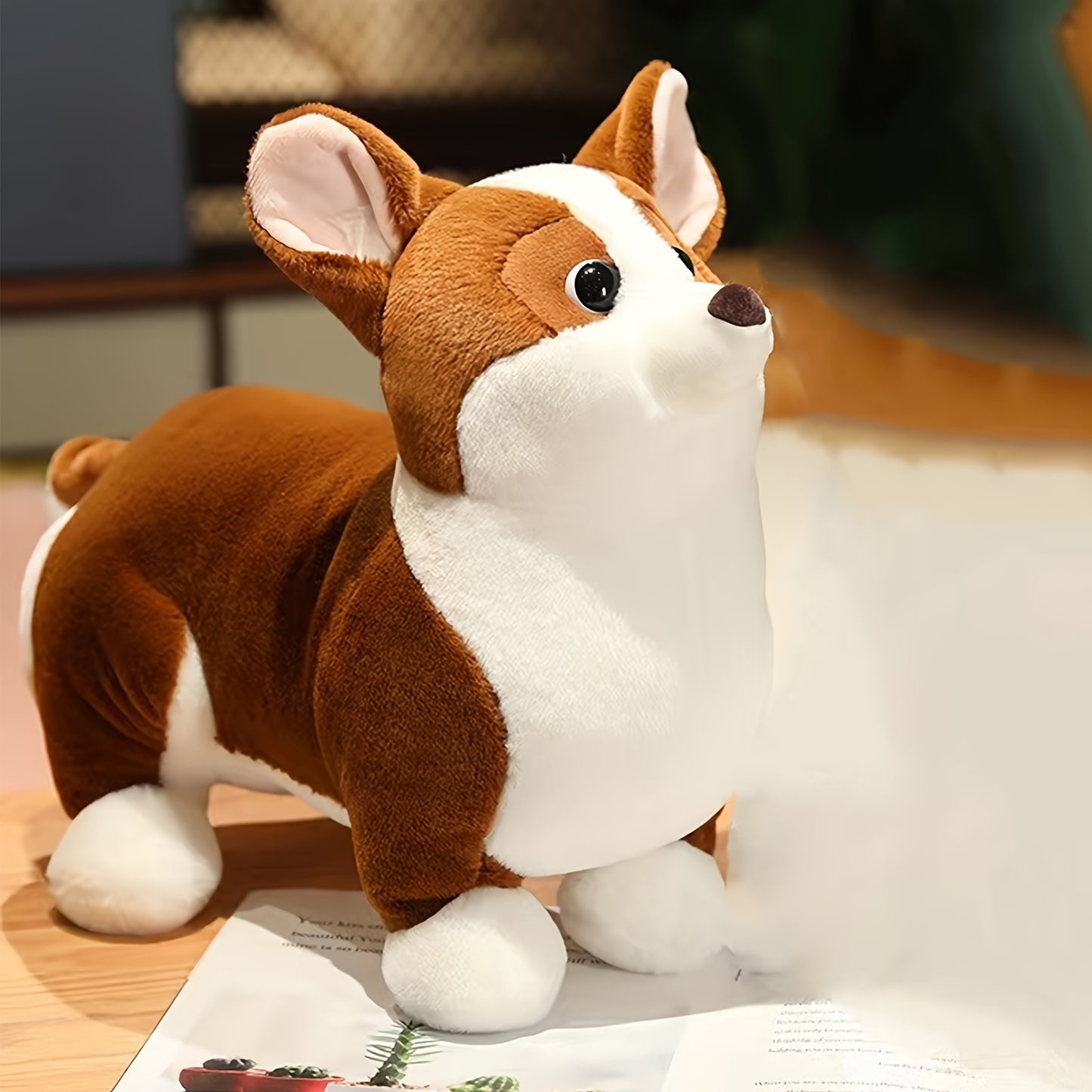Realistisches Corgi-Plüschspielzeug