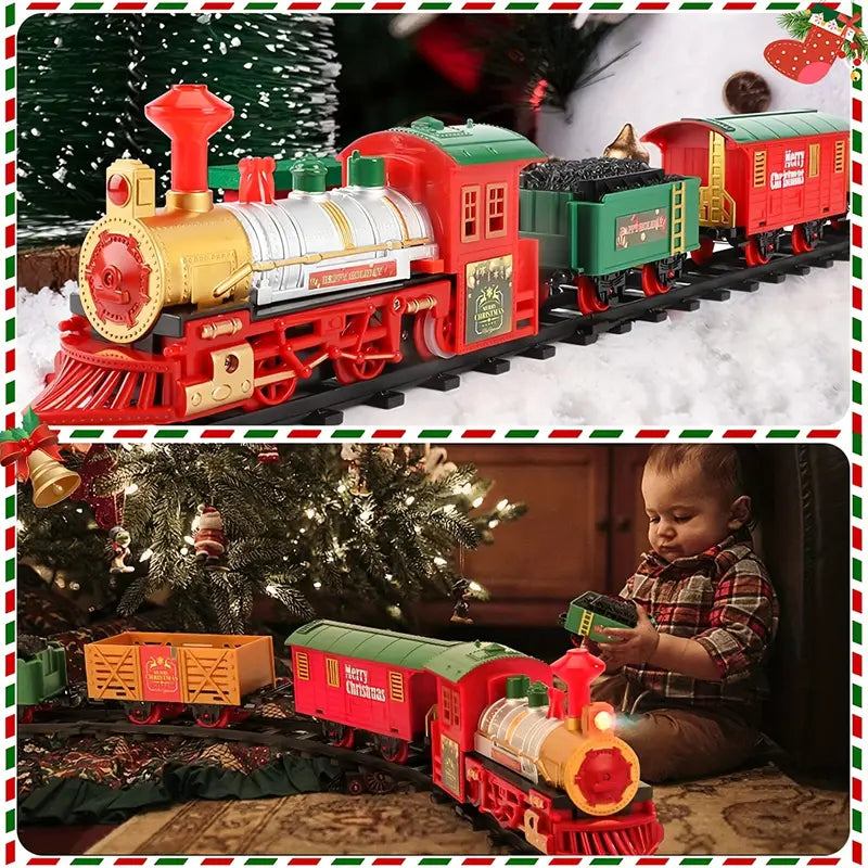 Weihnachtszug um den Baum - Elektrisches Set für Kinder