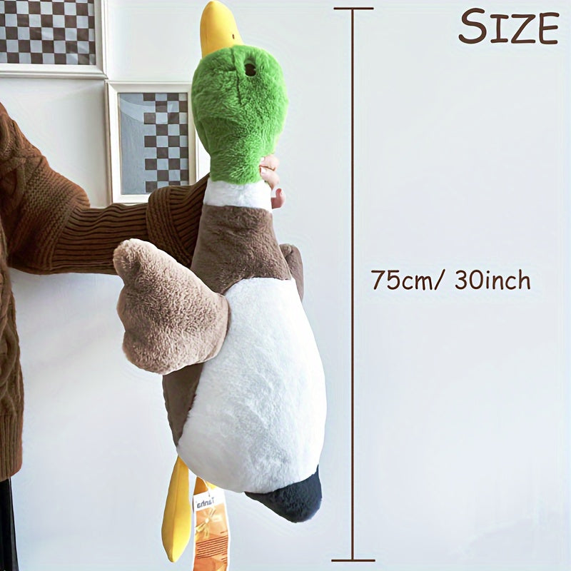 Super Süße Plüschente mit Grünem Kopf